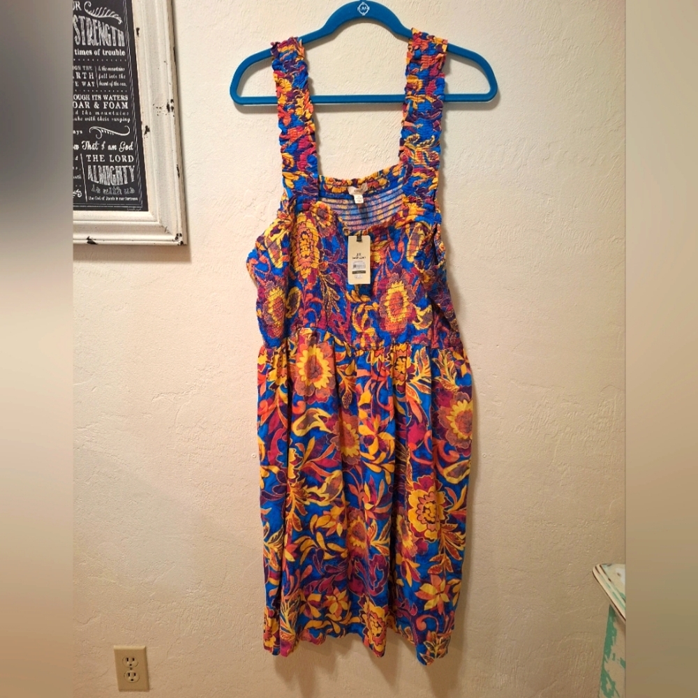 Colorful Floral Sundress 2x